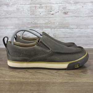 KEEN Mens Timmons Brown Leather Slip On Casual Shoes Size 8.5